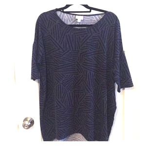 LuLa Roe Irma Navy/Olive Green